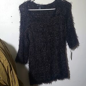 Inc 3 quarter sleeve sweater large